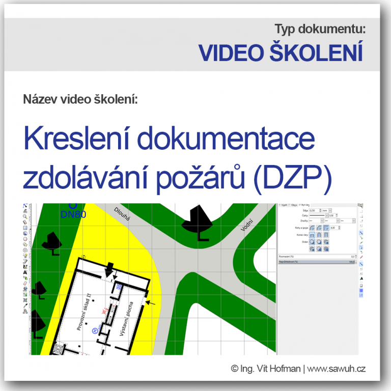 Video školení - kreslení dokumentace zdolávání požárů (DZP)