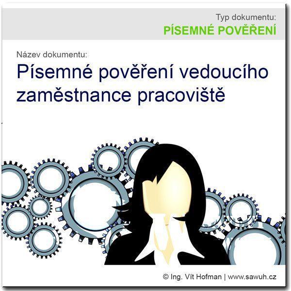 Písemné pověření vedoucího zaměstnance pracoviště