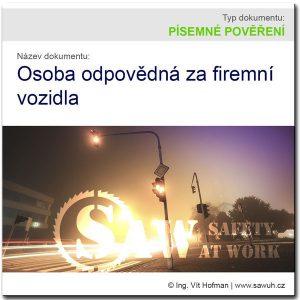 Osoba odpovědná za provoz firemních vozidel