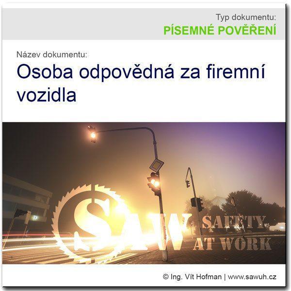 Osoba odpovědná za provoz firemních vozidel