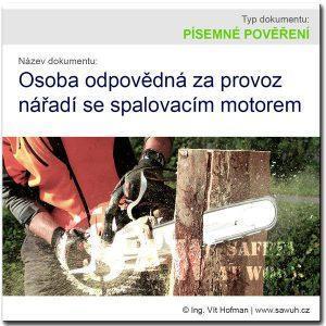 Osoba odpovědná za provoz nářadí se spalovacím motorem