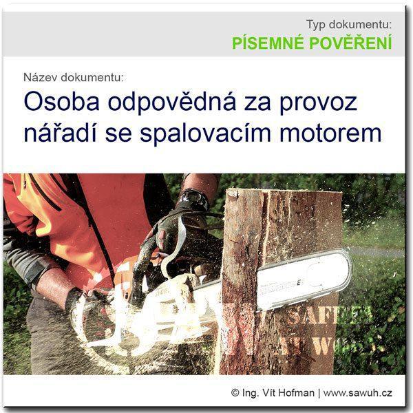 Osoba odpovědná za provoz nářadí se spalovacím motorem