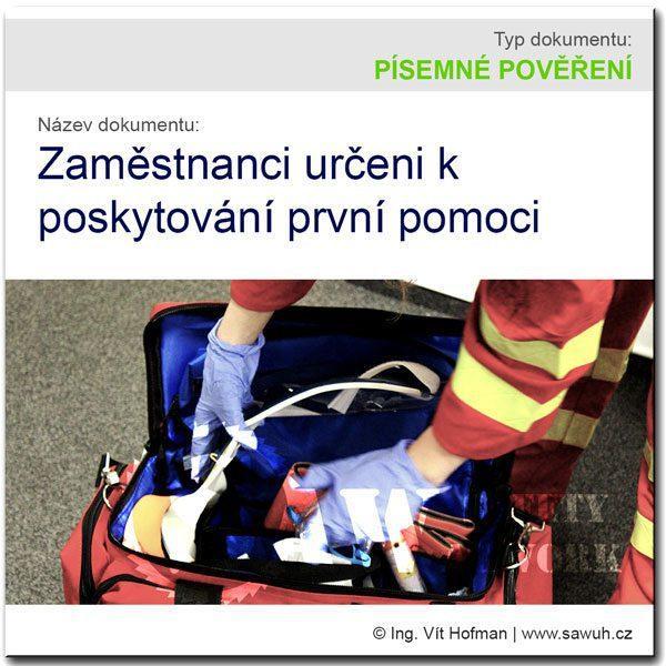 Písemné pověření zaměstnanců k první pomoci