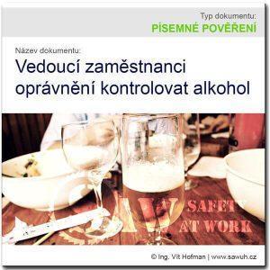 Pověření vedoucích zaměstnanců k prevenci alkoholu