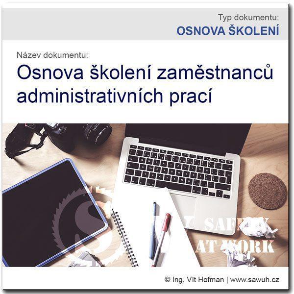 Osnova školení BOZP: Administrativa