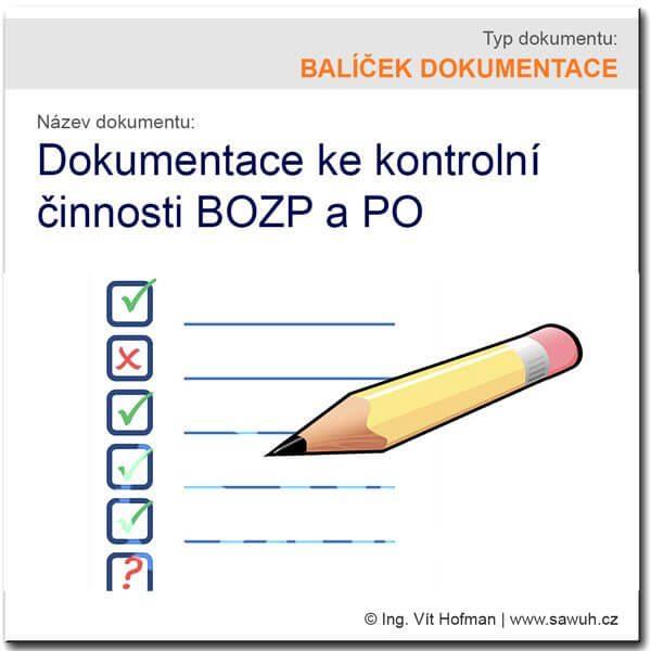 Kontrolní činnost na úseku BOZP a PO [balíček]