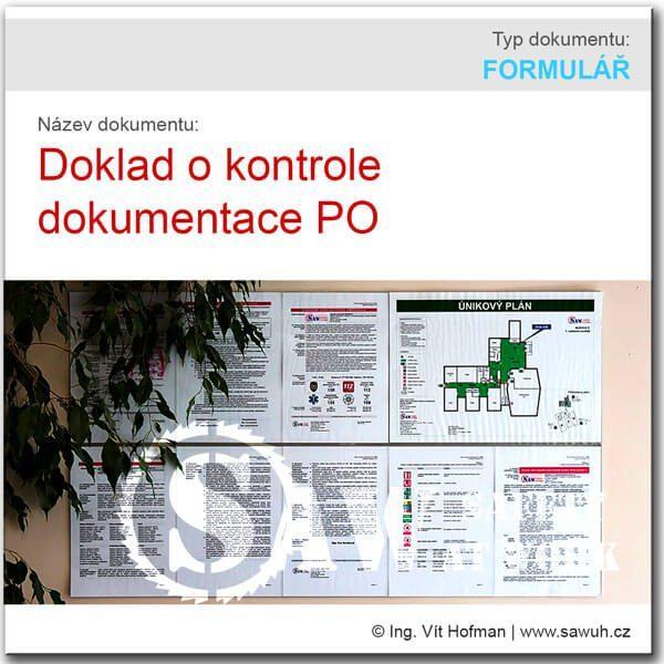 Doklad o kontrole dokumentace PO