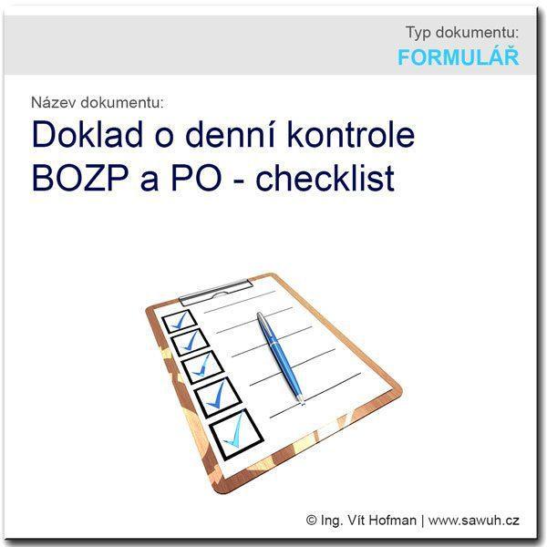 Doklad o kontrole BOZP a PO