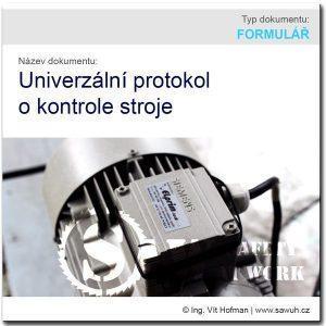 Univerzální protokol o kontrole stroje